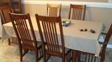 Large Dining Table-----8 Chairs.