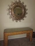 Mirror $120, table 1/2 off