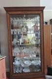 Matching Cabinet with more collectible glassware