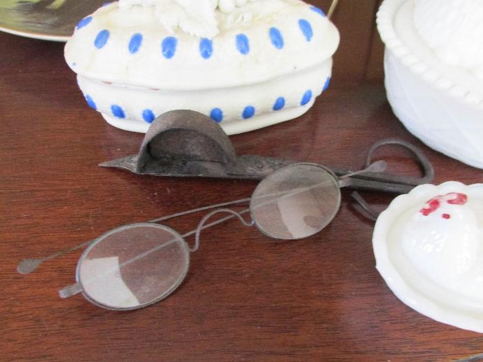 antique glasses