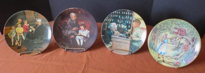Collector's Plates - Norman Rockwell, Alice in Wonderland, and More!