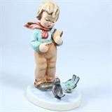 Hummel figurine, "Bird Watcher" (#300): 5 1/4" high. Please preview for details.