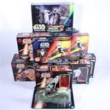TIMES THE MONEY: Lot of 10 new-in-the-box Hasbro & Kenner Star Wars assorted series toy figurines including "Episode I", "Power Of The Force" & "Return Of The Jedi". Please preview for details. Times the money: bid per piece.