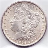 1896 U.S. Morgan silver dollar graded uncirculated