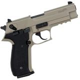 New-in-the-box Sig Sauer Mosquito FDE semi-automatic pistol, .22 LR cal, with 2-tone earth & black finish, lower accessory rail, 1 magazine (10 round capacity), single/double action, manual, gun lock & original box: 4” barrel, 7 1/2” overall length, serial #F322XXX. Action works well. In accordance with U.S. law, this lot must either be picked up at our San Antonio, Texas gallery or shipped to a U.S. licensed firearms dealer (FFL) of the buyer's designation. Handguns will be shipped via USPS Priority Mail; shotguns & rifles will be shipped via UPS Ground. By bidding on this lot, you agree not to fire this gun before it is examined by a gunsmith. Know your local & state gun laws before you bid.