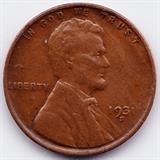 1931-S U.S. Lincoln cent graded extremely fine