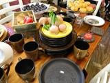 Artificial fruit decor, dishes