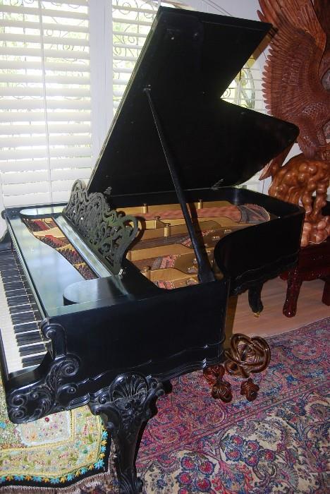 EARLY 1880'S   6' 3" WEBER GRAND PIANO WITH DIGITAL PLAYER   -  ASKING  $25,000.00