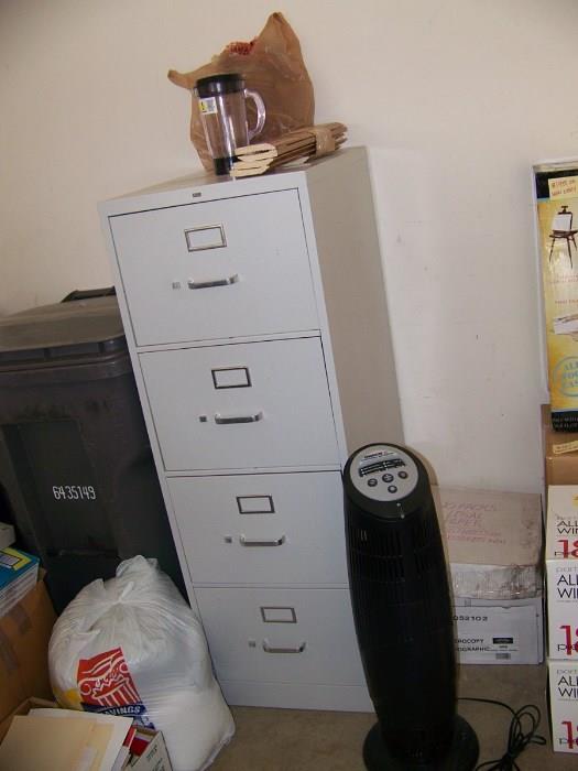 File cabinet and heater