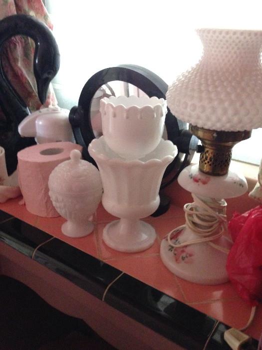 milk glass collection