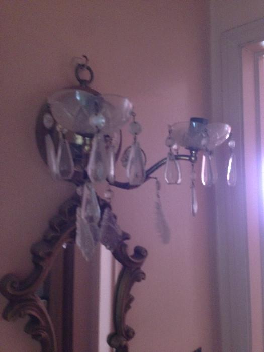 chandelier wall pieces