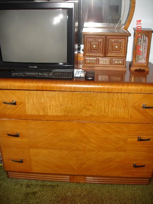 waterfall front dresser.  There is also a matching chest and nightstand