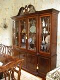 Heritage breakfront inlaid mahogany