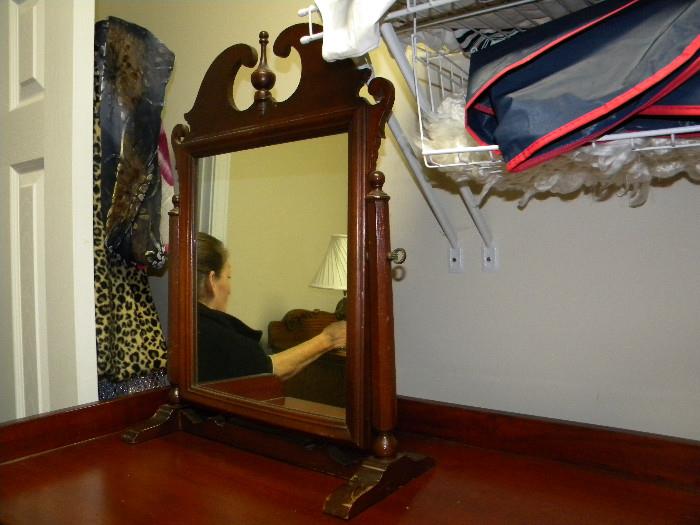 Antique Table Top Mirror
