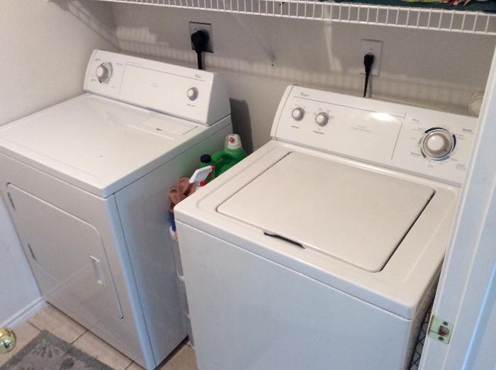 Washer and dryer. 