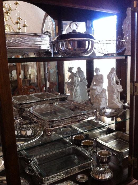                      great selection of silver plate items