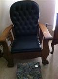                    antique recliner (Morris chair)