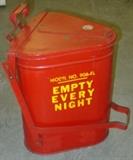 Metal Gas Station Dirty Rag Can