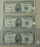 1953 $5.00 Silver Certificates