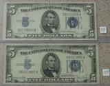 1934 $5.00 Silver Certificates