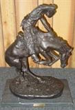 Large Bronze Cowboy Statue