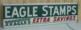 Vintage Lighted Eagle Stamps Sign