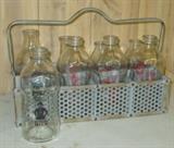 Milk Bottles w/Carrier