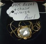 14K Gold & Pearl Necklace