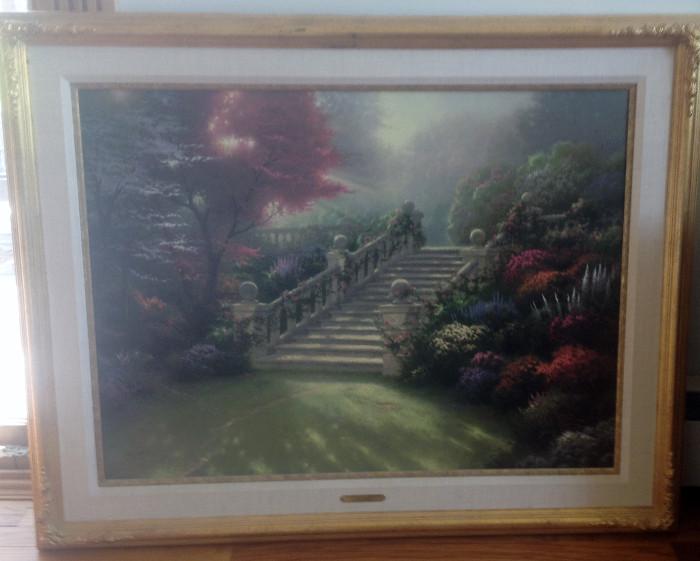 Thomas Kincade "Stairway to Paradise" (Oil)