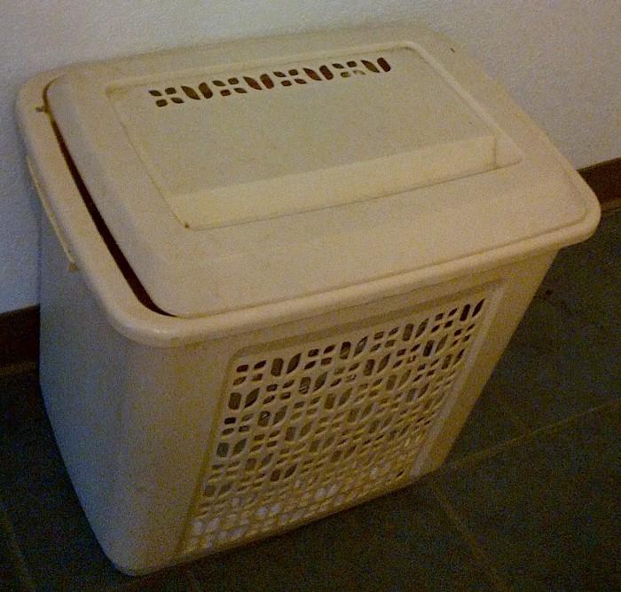 Large plastic hamper