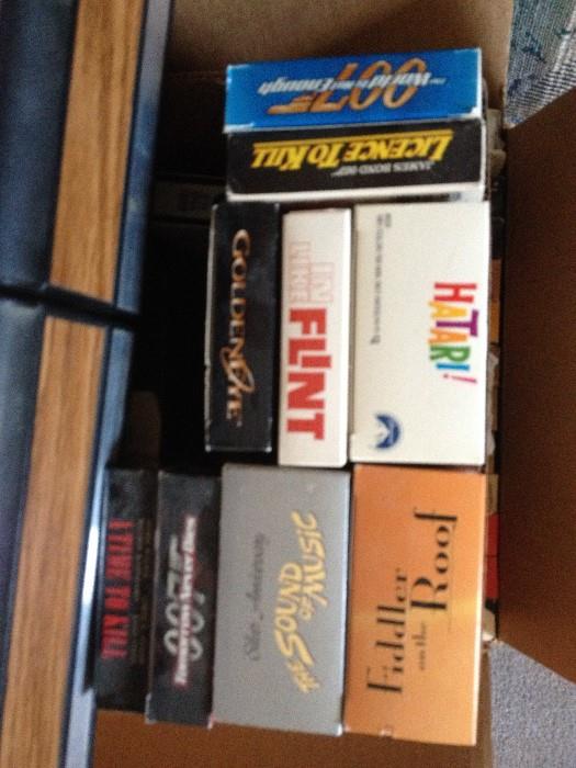 VHS tapes 