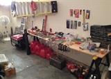 Hand tools, camping supplies, coolers, wood, sump pumps, etc