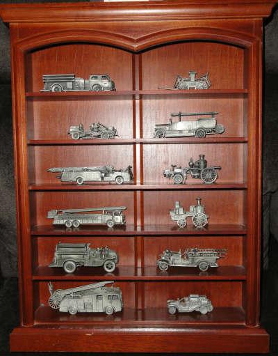 Franklin Mint Pewter Fire Engines