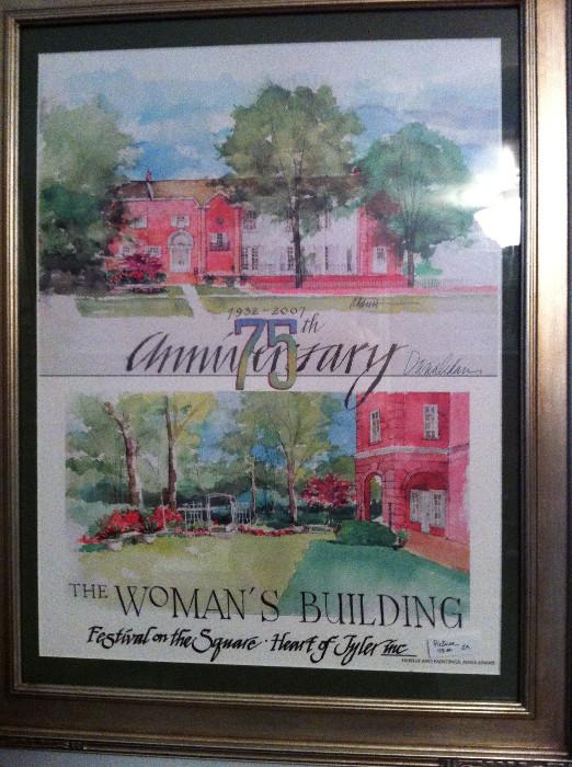 The Tyler Woman's Building - watercolor by Dana Adams