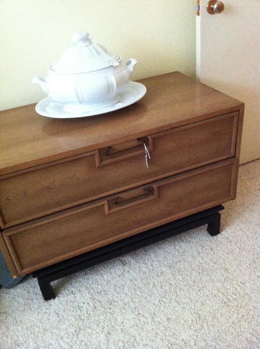                    mid-century modern 2-drawer chest