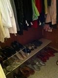 clothing, shoes, purses