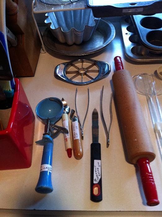                            vintage kitchen utensils