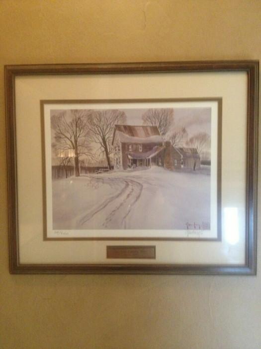                               A.C. Gentry framed art