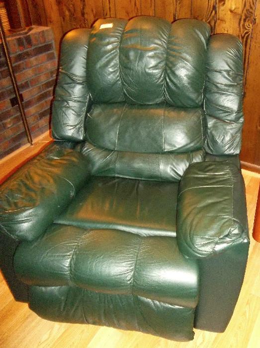 One of many VERY comfortable recliners...all in great condition...nice forest sage color!