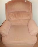 Lt. rose-colored recliner....works well!