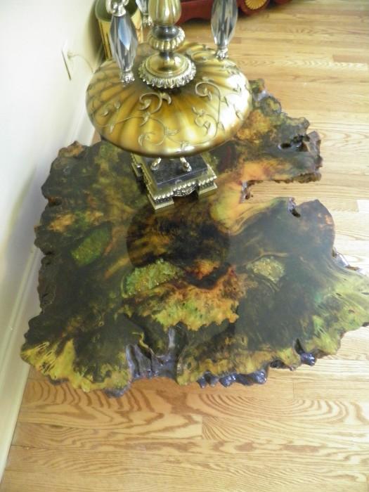 Old Growth Redwood Burl Table. There are 4 in this sale