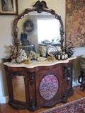 Marble top Petticoat Table