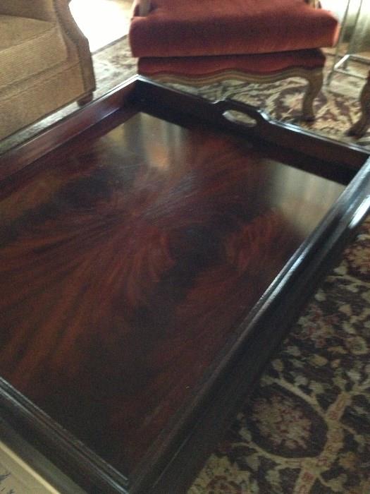 Tray style coffee table