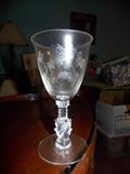 Heisey Rose Crystal, water, wine, juice, champagne goblets
