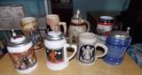 Beer steins, Elvis, Budweiser, Strohs