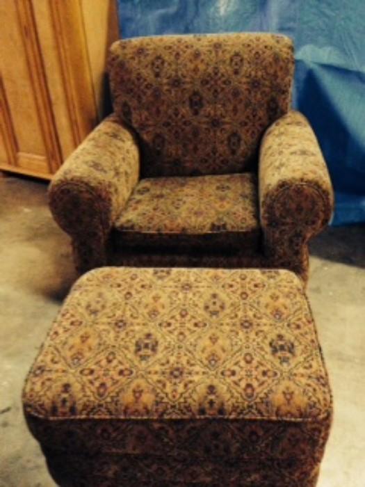 Bassett Chair with ottoman