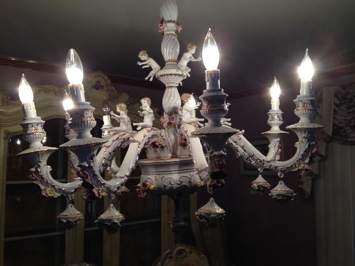 Capodimonte chandelier