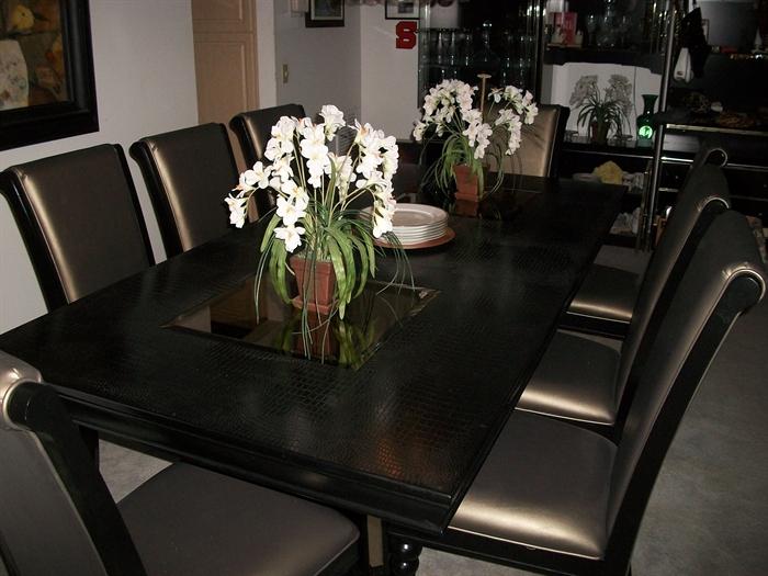 LG. TABLE & 8 CHAIRS