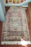Silk prayer rug from Turkey