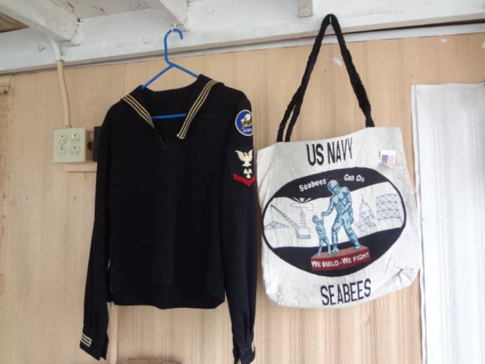 WW II Nay Seabees uniform top